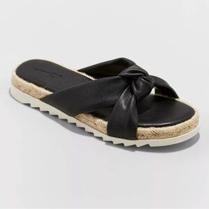 Women's Black Slide Sandals
